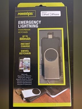EMERGENCY MICRO USB Powerxcel Bank Key Chain F3.6 New